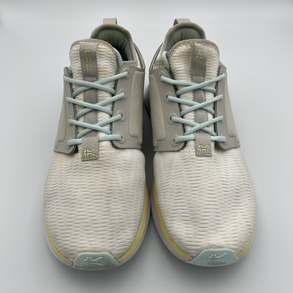 Kuru Atom Cloud Sneakers Womens 8.5 Gray Yellow Lace Up Athletic‎ Running Shoes - Picture 2 of 14